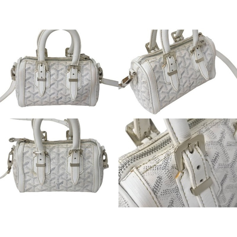 Goyard Bag Shoulder Boston White Handbag Croisjour